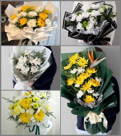 四川成都彭州市丽春镇青光村白事花束代送